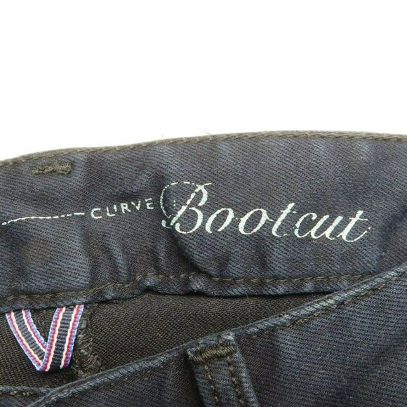 Tommy Hilfiger Curvy Bootcut Jeans Women's Size 0 Dark Wash Blue Denim 28X29 - Picture 6 of 14